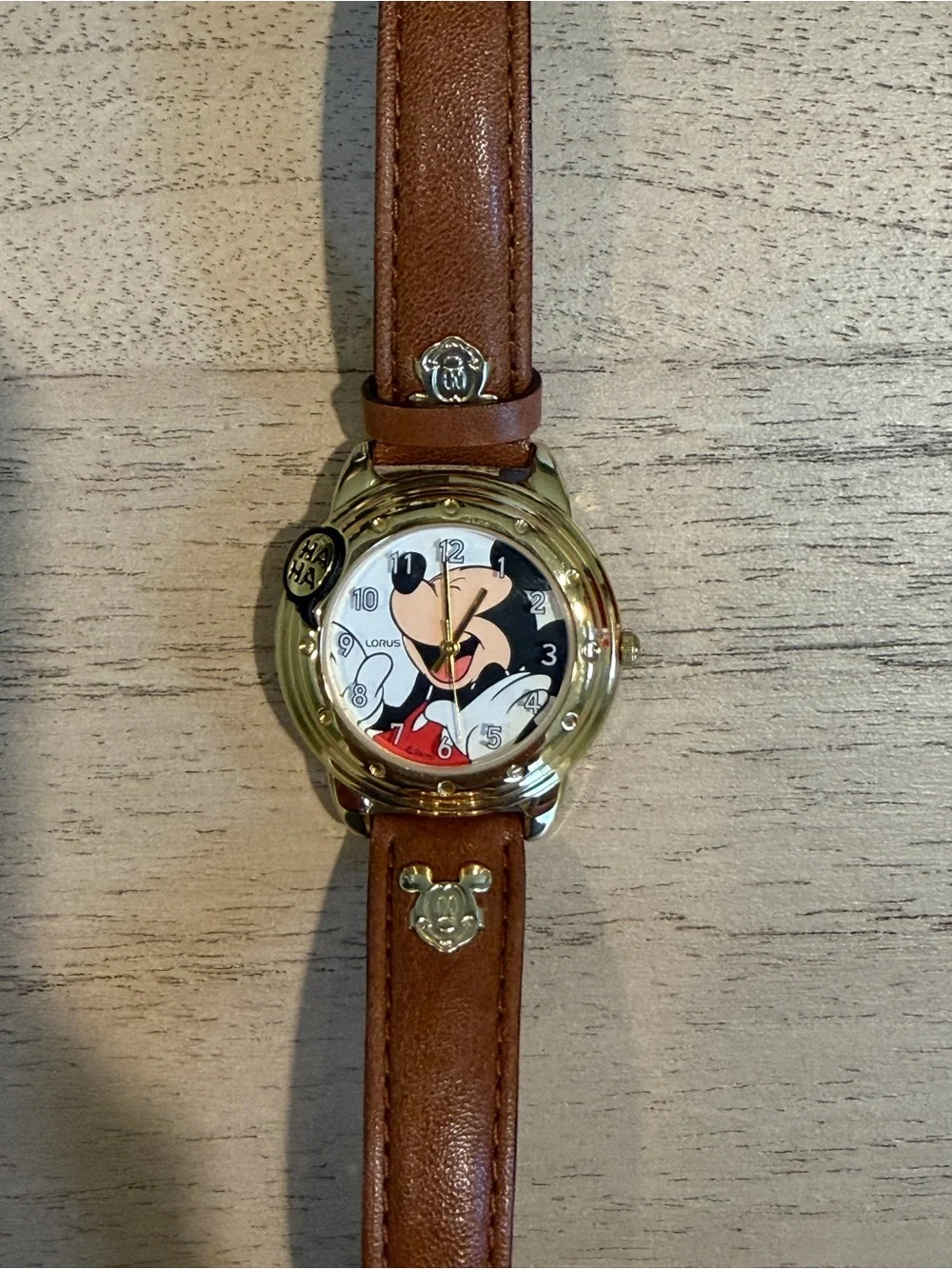 RARE Unworn Disney Lorus Talking Mickey Mouse Watch - Near Mint Condition
